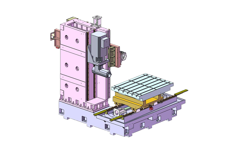Side hung heavy milling deep hole drill